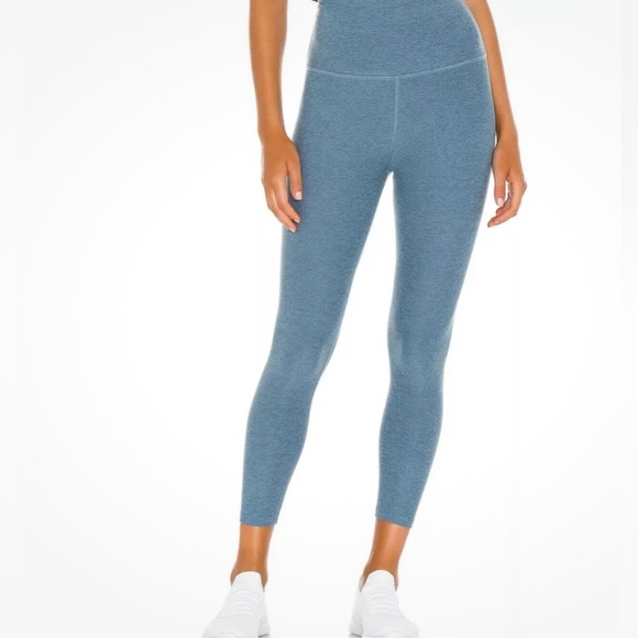 Beyond Yoga Blue Space dye take me higher long legging Pure Barre Size L - Picture 1 of 12